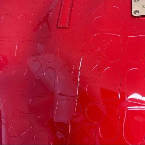 Kate Spade Large Chili Red Patent Sophie Tote Shoulder Bag - Picture 4 of 11